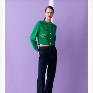 Zara knit cardigan with beads